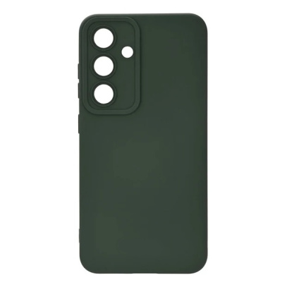 Чехол для Samsung Galaxy S25 Plus Silicone Case Тёмно-зелёный