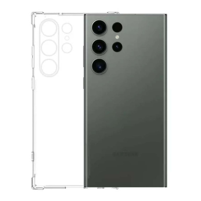 Чехол для Samsung Galaxy S23 Ultra с защитой камер, Прозрачный