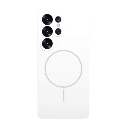 Чехол для Samsung Galaxy S26 Ultra с MagSafe Silicone Case Белый