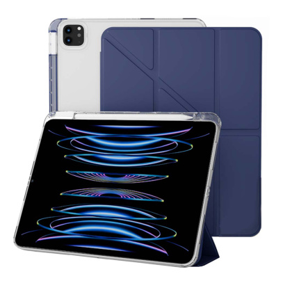 Чехол книжка для iPad Air  M1/M2/M3 10,9"/Pro 11 Gurdini Origami Case Голубой
