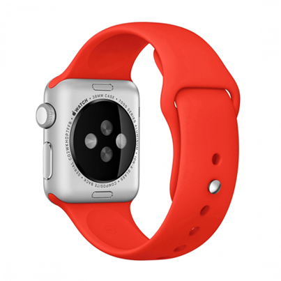 Силиконовый ремешок для Apple Watch 38/40 мм Red, красный