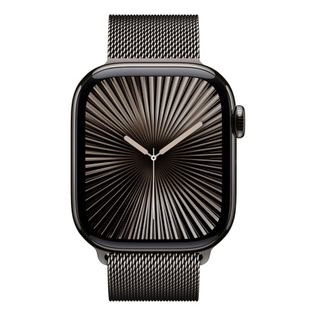 Apple Watch Series 10, 42 мм корпус из титана цвета «Slate», ремешок Milanese Loop цвета «Slate»
