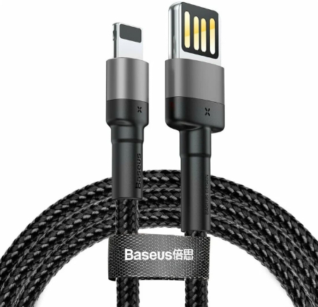 Кабель Baseus Cafule Cable USB For iP special edition 1,5A, 2 м (CALKLF-HG1) Grey/Black