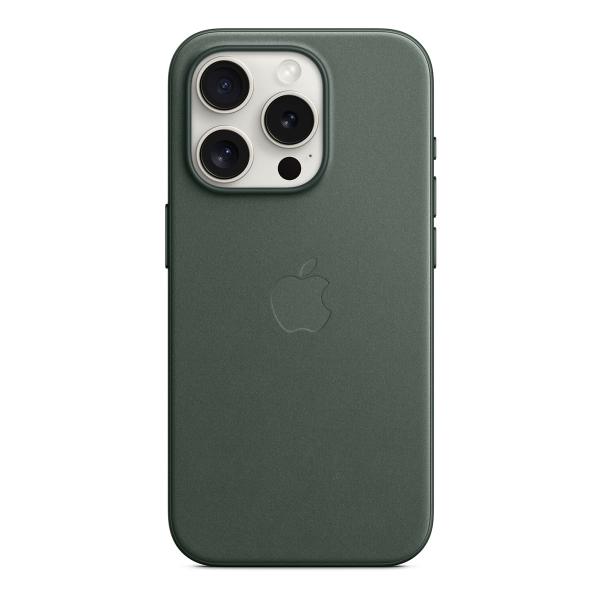 Чехол FineWoven Case для Apple iPhone 15 Pro с MagSafe Evergreen, зеленый