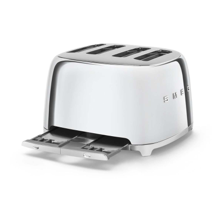 Тостер на 4 ломтика SMEG 50s style (TSF03SSEU) Хром