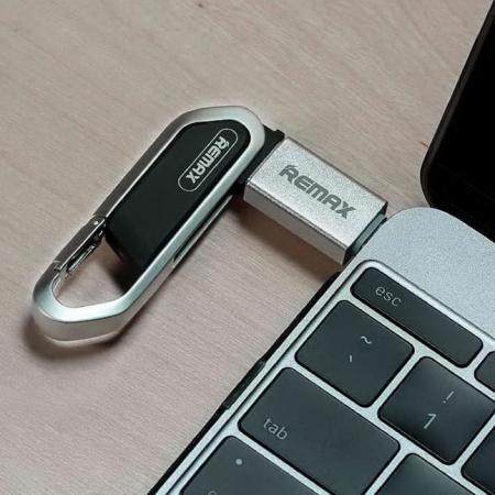Переходник REMAX USB to Type-C Converter (RA-OTG1) Серебристый