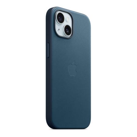 Чехол FineWoven Case для Apple iPhone 15 с MagSafe Pacific Blue, синий