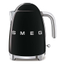 Чайник электрический SMEG 50s Style (KLF03BLEU) Black, чёрный