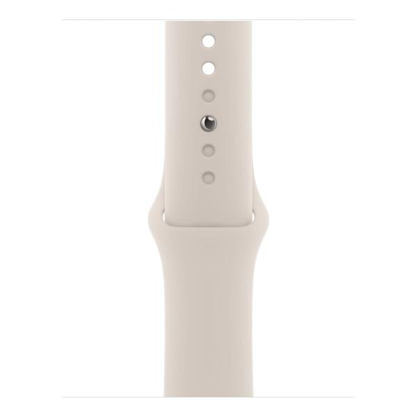 Apple Watch Series 9, 41 мм корпус из алюминия цвета «Starlight», ремешок Sport Band размера S/M цвета «Starlight»