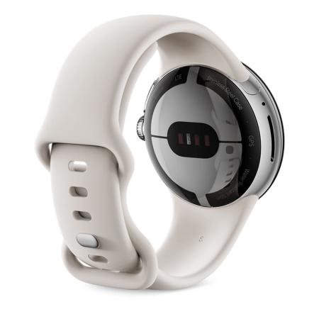 Часы Pixel Watch, 41 мм, LTE + Wi-Fi, Polished Silver/Chalk, серебристый