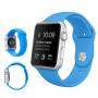 Силиконовый ремешок для Apple Watch 42/44 мм Blue, голубой
