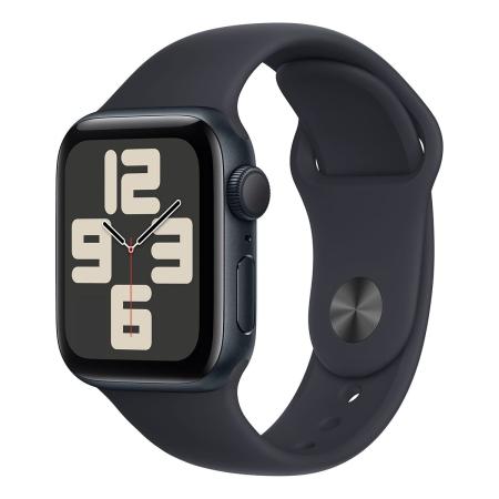 Apple Watch SE (2023), 40 мм корпус из алюминия цвета «Midnight», ремешок Sport Band размера S/M цвета «Midnight»
