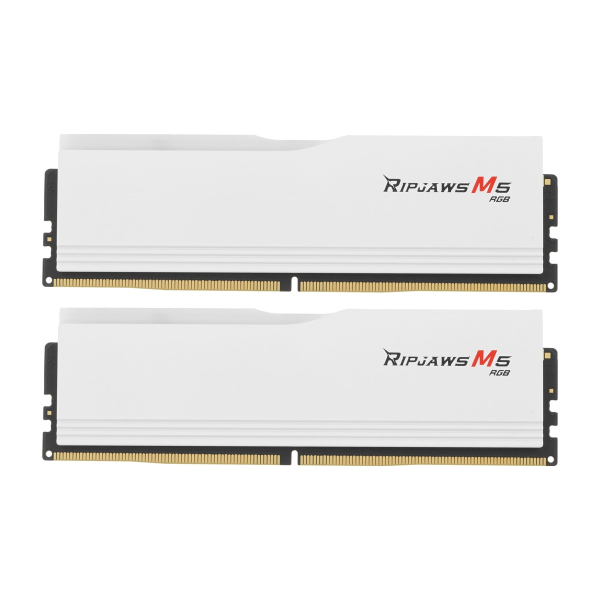 Оперативная память G.SKILL Ripjaws M5 RGB F5 6000J3238G32GX2 RM5RW DDR5 64GB 6000MHz CL32 UDIMM 2x32GB RGB White