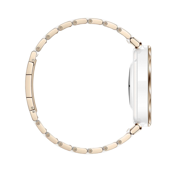 Умные часы HUAWEI Watch GT 5 Pro White, 42 мм, цвет корпуса белый/золотой, цвет ремешка белый/золотой