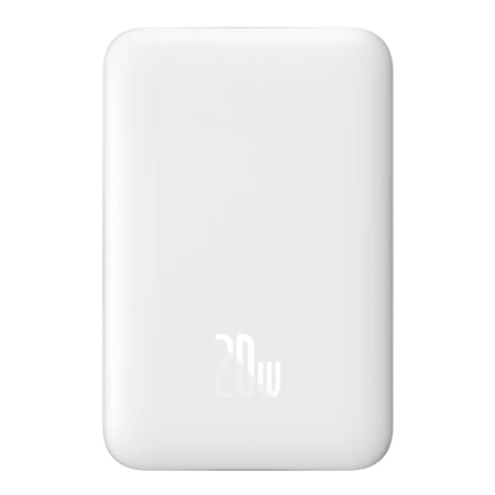 Внешний аккумулятор Baseus 6000mAh Magnetic Mini Wireless Fast Charge Overseas Edition 20W (PPCX100502) Белый