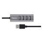 USB-хаб hoco. 4 USB Ports Hub (HB1) Черный