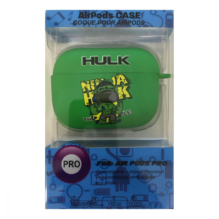 Чехол для AirPods Pro COQUE POUR Зеленый с рисунком HULK