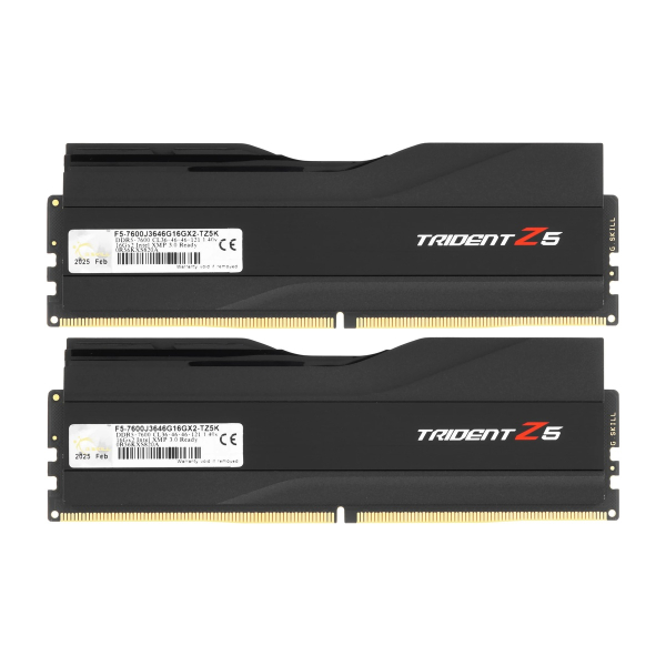 Оперативная память G.SKILL Trident Z5 F5 7600J3646G16GX2 TZ5K DDR5 32GB 7600MHz CL36 UDIMM 2x16GB RGB Black