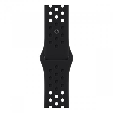 Apple Watch Nike SE (2022), 40 мм корпус из алюминия цвета «Starlight», ремешок Nike Sport Band размера S/M цвета «Black/Black»