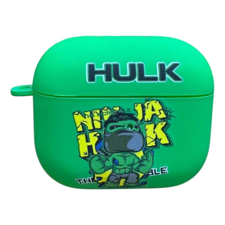 Чехол для AirPods Pro COQUE POUR Зеленый с рисунком HULK