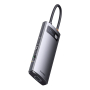 Хаб Baseus Metal Gleam Series 7в1 Multifunctional Type-C HUB Docking Station (WKWG040013) Серый