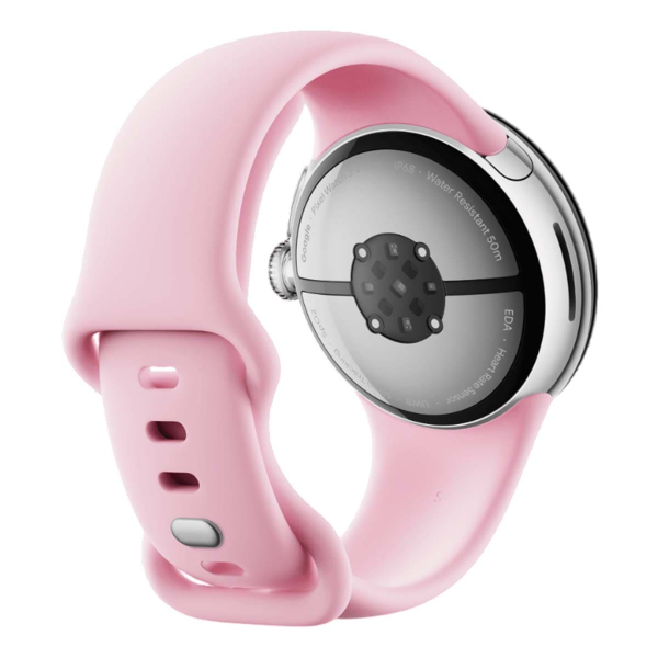 Часы Pixel Watch 3, 41 мм, Wi-Fi, Polished Silver/Rose Quartz, серебристый